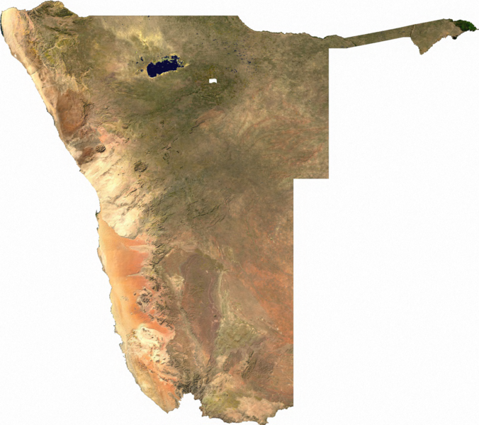 Landkarte Namibia
