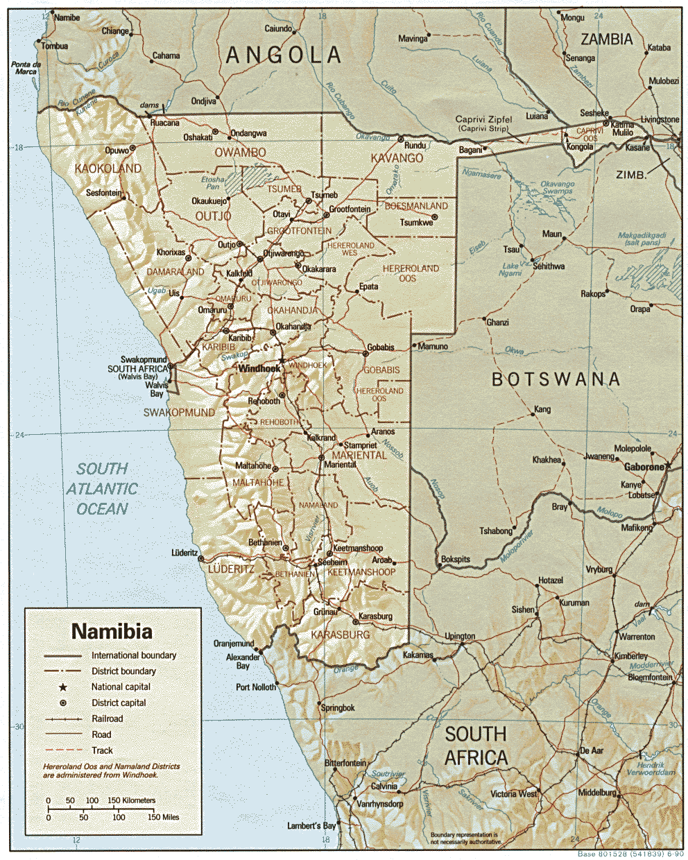 Namibiakarte
