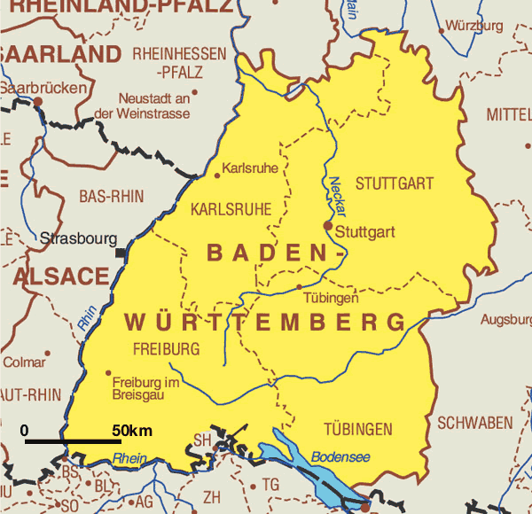 Karte Baden-Wrttemberg