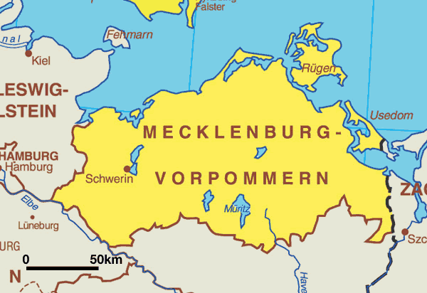Karte Mecklenburg-Vorpommern