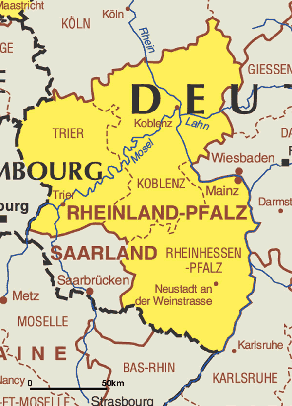 Karte Rheinland-Pfalz