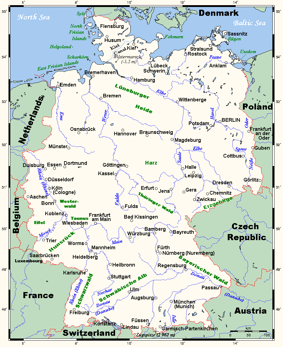 Karte Deutschland