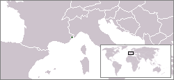 Karte Monaco