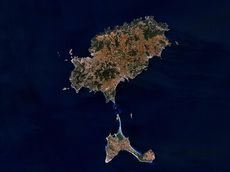 Karte Ibiza Satellitenfoto