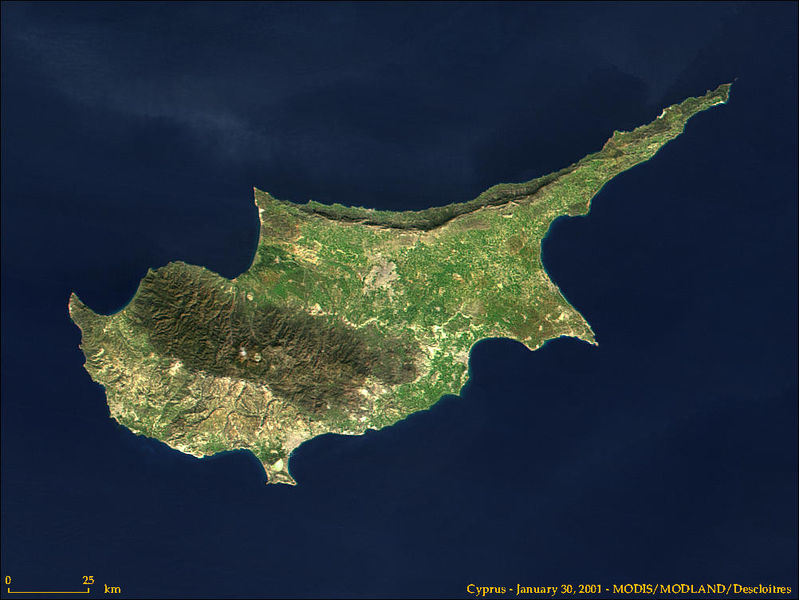 Satellitenfoto Zypern